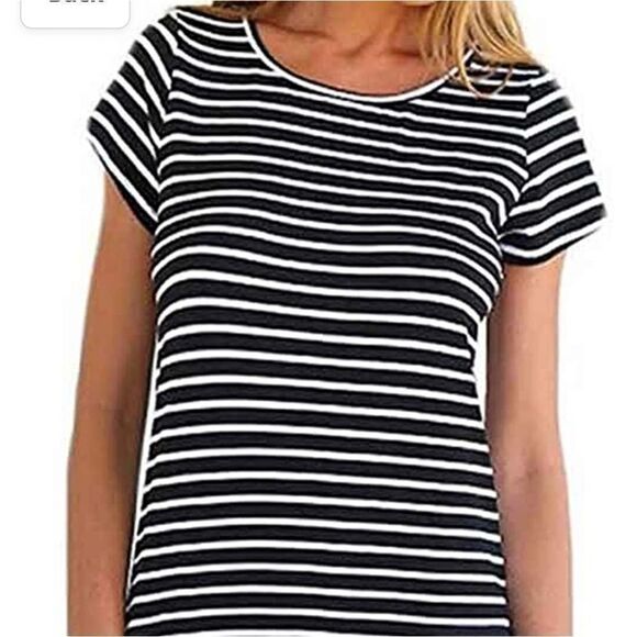 NWT Small Crew Neck Mini T-Shirt Dress - Picture 1 of 6